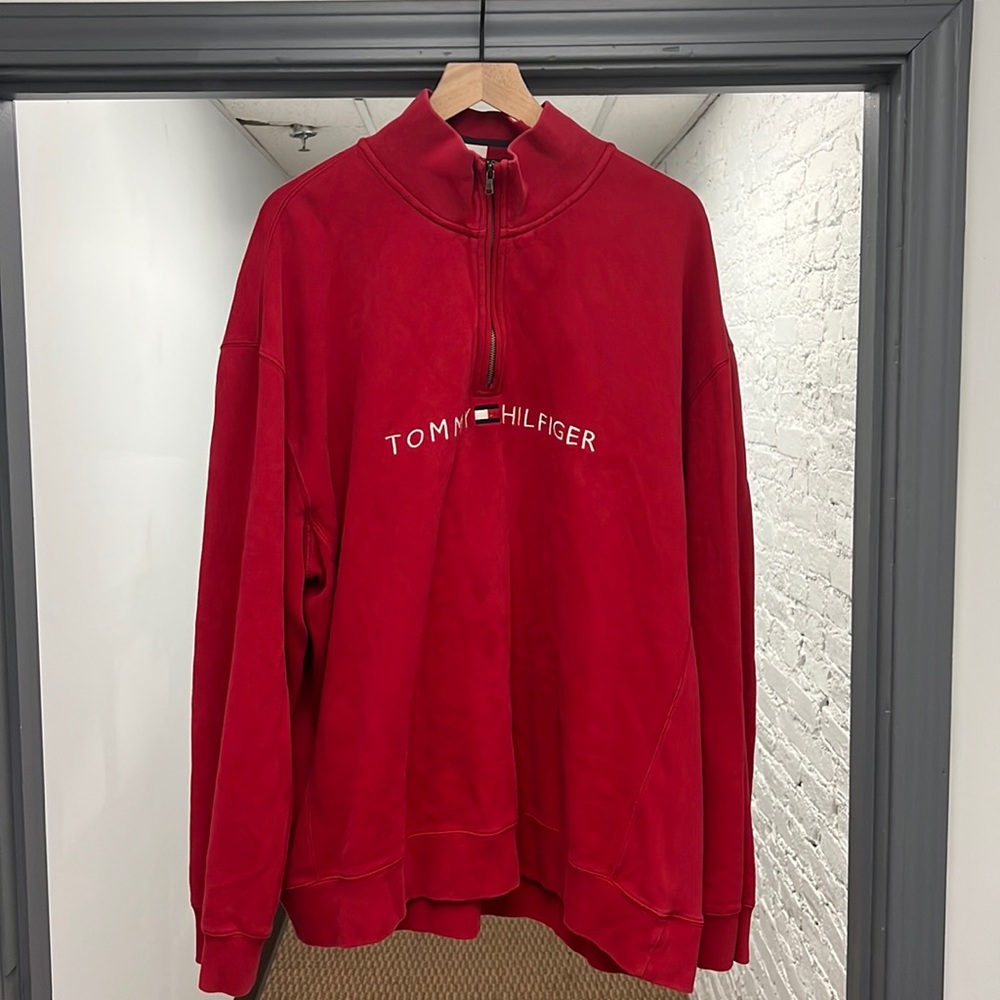 Red Tommy Hilfiger Sweater Size XXL